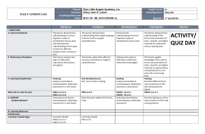 English Lesson Plan: Sound Devices, Idioms, Film