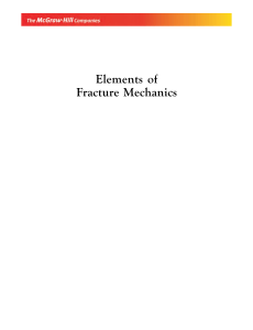 Elements of Fracture Mechanics Textbook