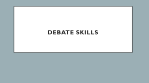 Debate Skills: Research, Reasoning, and Public Speaking