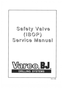 Varco BJ IBOP serv. Manual