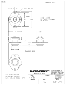 60T Series Snap-Action Temperature Controls