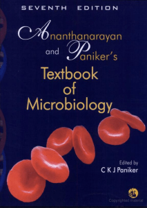 Ananthanarayan microbiology