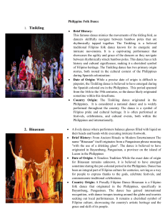 Philippine Folk Dances: History & Origins