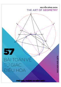 Harmonic Quadrilaterals: 57 Geometry Problems