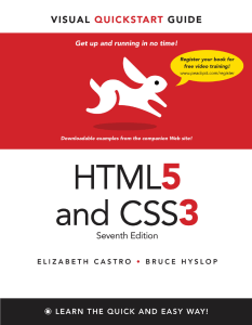 HTML5 and CSS3 Visual QuickStart Guide, 7th Edition