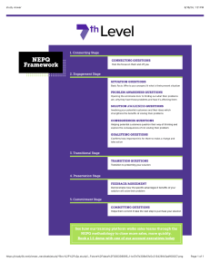 NEPQ Sales Framework