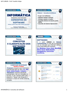 Conceitos de Software: Curso de Informática para Concursos