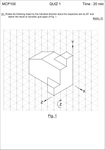 Engineering Visualisation Practice Question