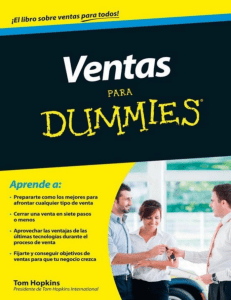 Ventas para Dummies: Guía para el Éxito en Ventas