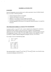 Numerical Integration