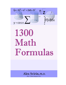 1300 Fórmulas Matemáticas: Guia Completo