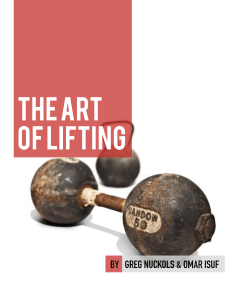 The Art of Lifting - Greg Nuckols and Omar Isuf