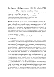 Development of high performance 1280×1024 InGaAs SWIR FPAs detector at room temperature