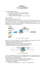 Modul Praktikum NAT dan Proxy Jaringan Komputer