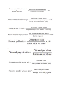 ratios