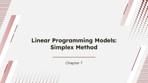 M7 - Simplex Method (1)