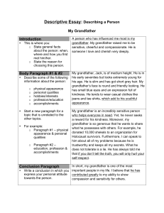 Descriptive Essay Description Guide