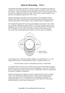 Abstract Reasoning Test: Psychometric Assessment