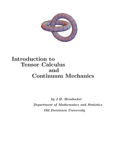 Tensor Calculus & Continuum Mechanics Textbook