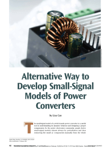 Alternative Way to Develop Small-Signal Models of Power Converters