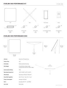 Starlink Product Specifications HighPerformance