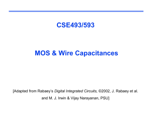 MOS & Wire Capacitances Presentation