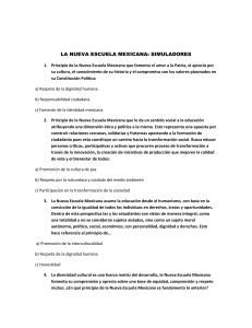 Simulador Nueva Escuela Mexicana: Principios y Acciones