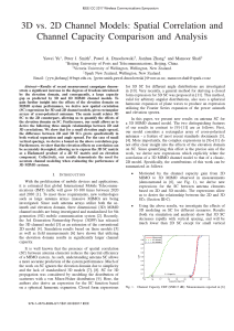 3D vs. 2D Channel Models