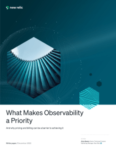 Observability: A Priority & Pricing Barriers