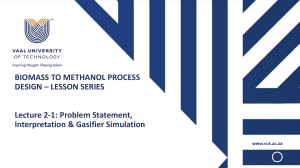 Biomass to Biomethanol Process Design Lecture Seies 2 - 1