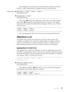 Python Lists: Modifying and Appending Elements