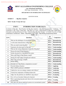 Big Data Analytics Question Bank