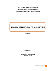 EDA - Module 3 - Descriptive Statistics