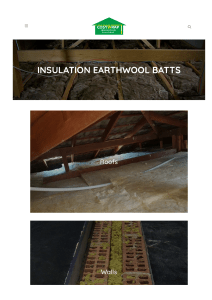 Insulation Earthwool Batts