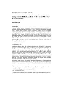 Comparison of Blast Analysis Methods for Modular