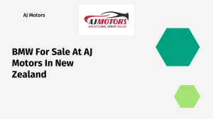 BMW For Sale At AJ Motors In New Zealand