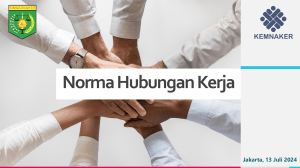 Norma Hubungan Kerja (Diklat Was 108)