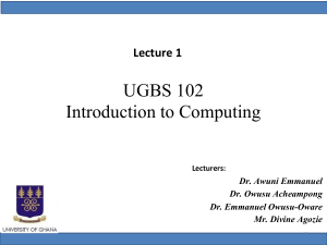 UGBS 102