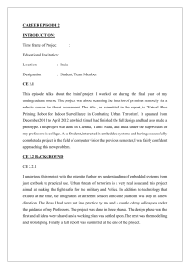 Robotics Project: Indoor Surveillance Robot