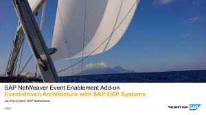 SAP NetWeaver Event Enablement Add-on Presentation