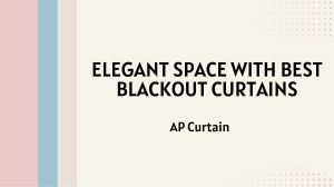 Elegant Space With Best Blackout Curtains 