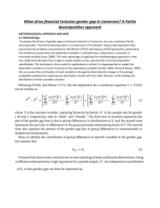 Estimation Methodology