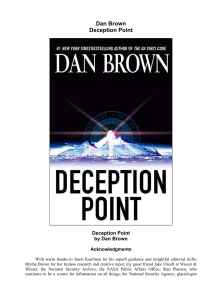 dan brown deception point