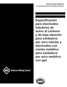 AWS A5.36: Especificación de electrodos para soldadura