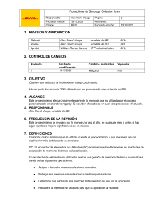 Procedimiento Garbage Collector Java