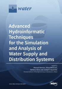 Advanced Hydroinformatic Techniques for Water Systems