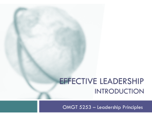 Effective Leadership Principles Presentation