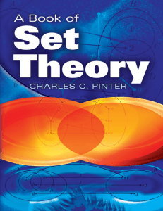 A Book of Set Theory by Charles C. Pinter