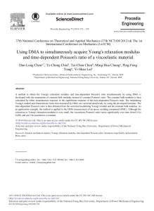 DMA Analysis of Viscoelastic Material Properties