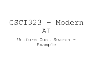 CSCI323–UniformCostSearch